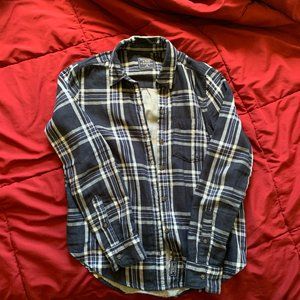 Abercrombie & Fitch Blue Plaid Button Down Shirt